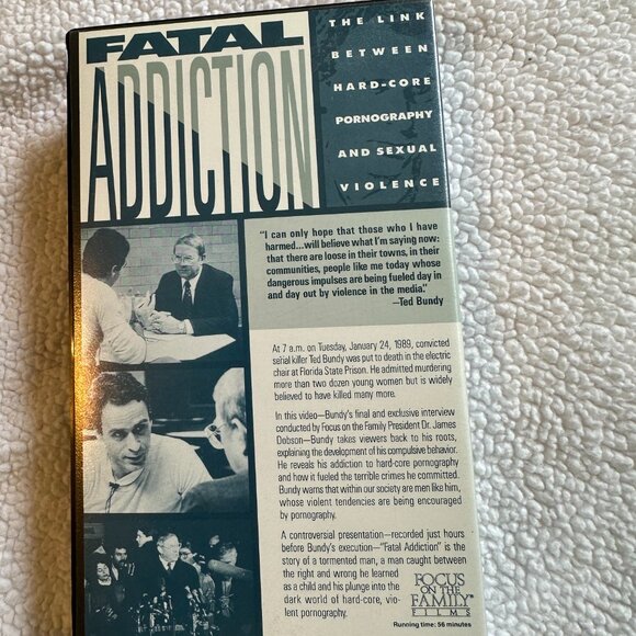 VHS - Fatal Addiction: Ted Budy's Final Interview with Dr. James Dobson - Picture 2 of 3